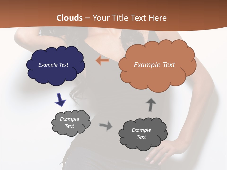 Long Posing Studio PowerPoint Template