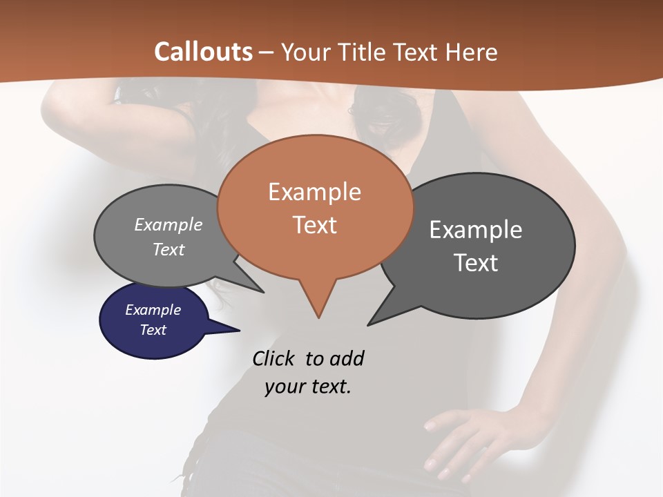 Long Posing Studio PowerPoint Template