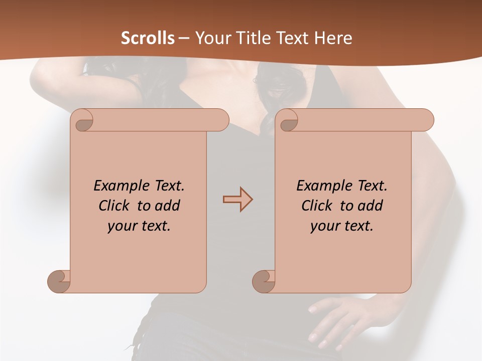 Long Posing Studio PowerPoint Template