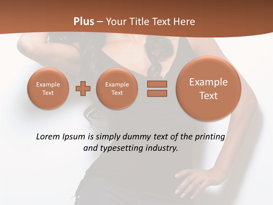 Long Posing Studio PowerPoint Template