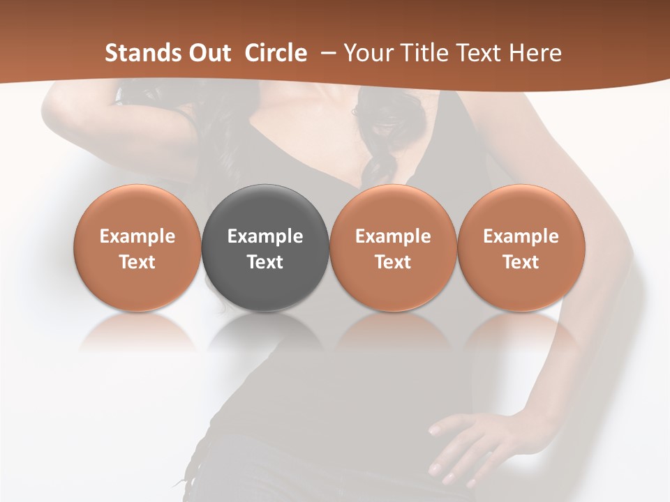 Long Posing Studio PowerPoint Template