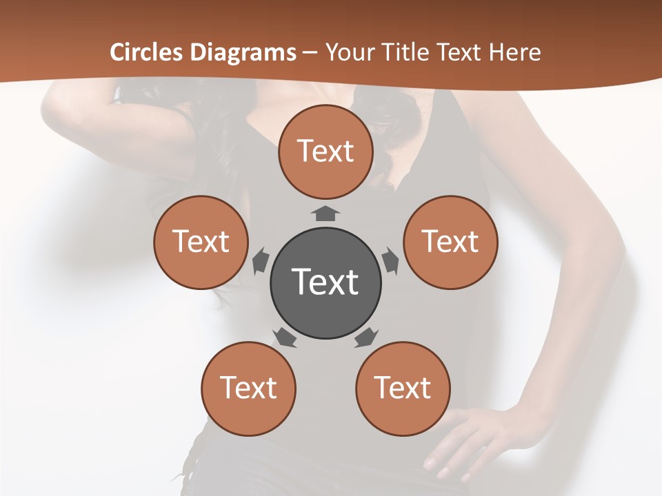 Long Posing Studio PowerPoint Template