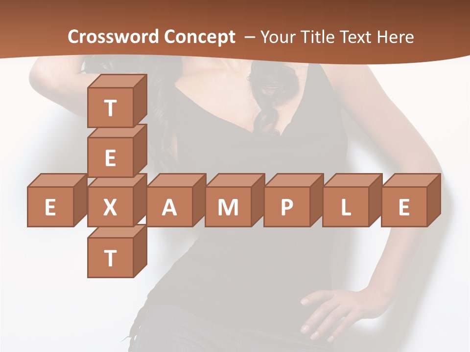 Long Posing Studio PowerPoint Template