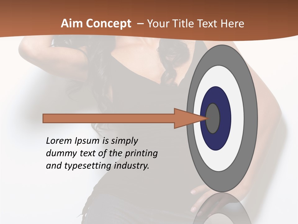 Long Posing Studio PowerPoint Template