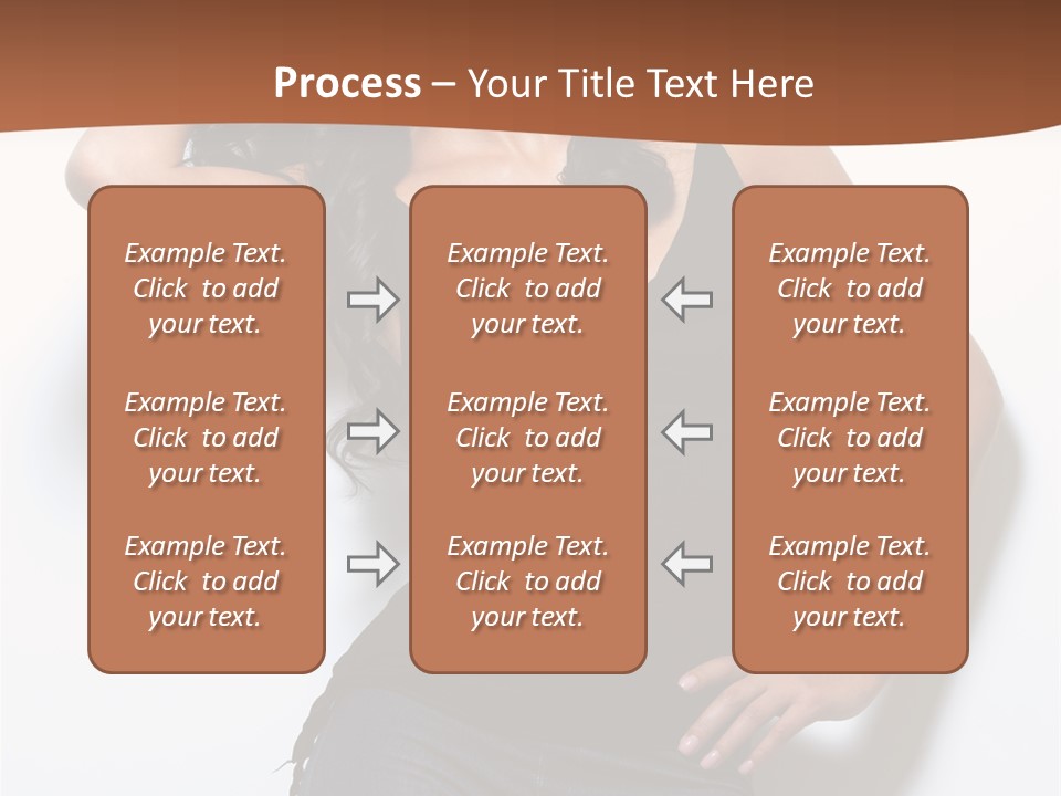 Long Posing Studio PowerPoint Template