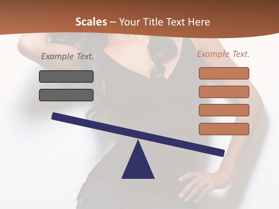 Long Posing Studio PowerPoint Template