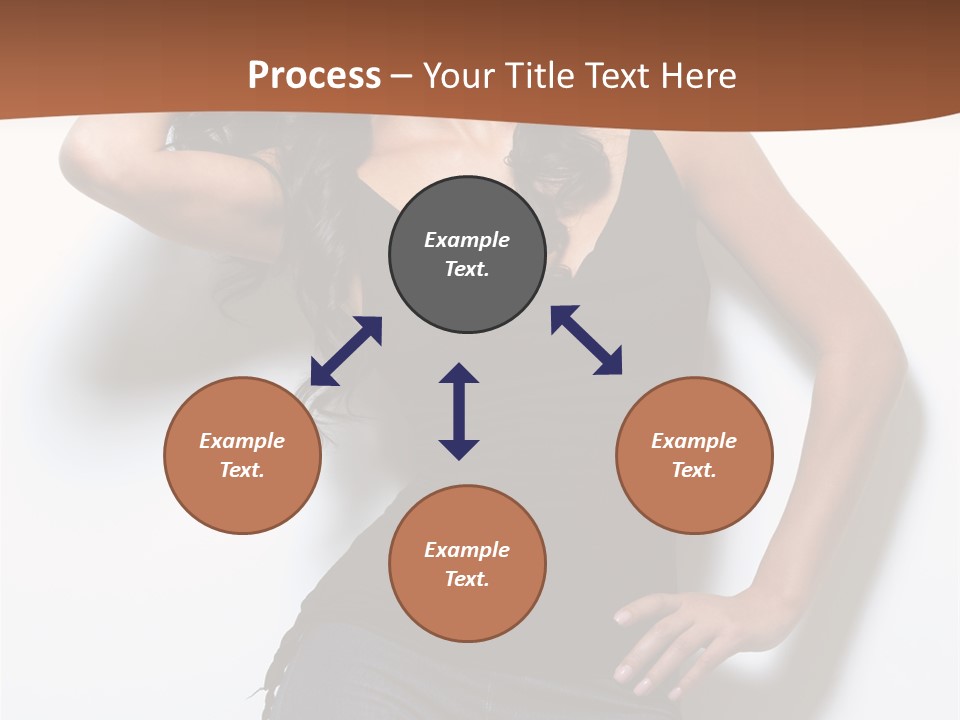 Long Posing Studio PowerPoint Template