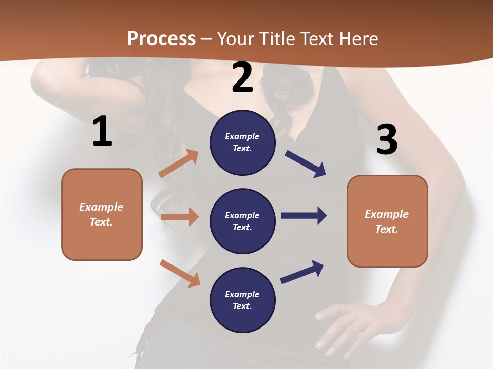 Long Posing Studio PowerPoint Template