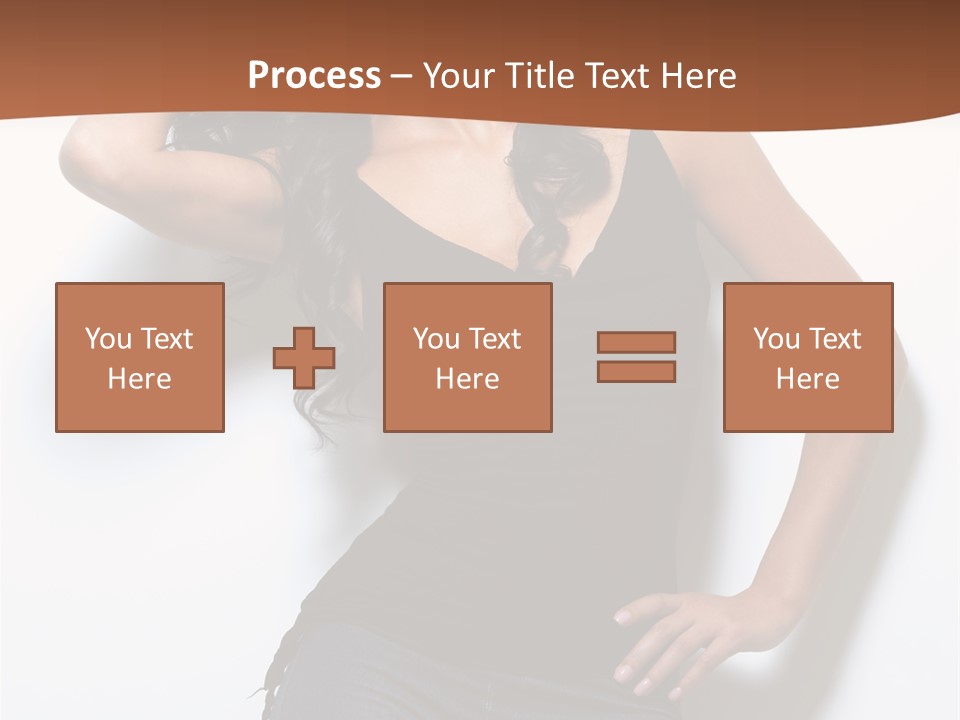 Long Posing Studio PowerPoint Template