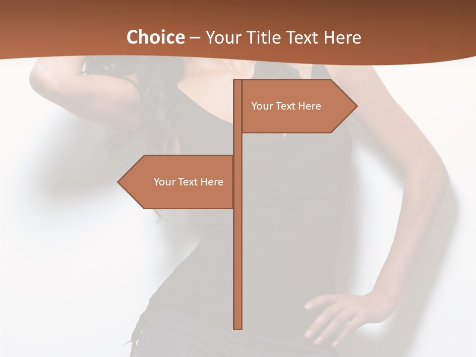 Long Posing Studio PowerPoint Template