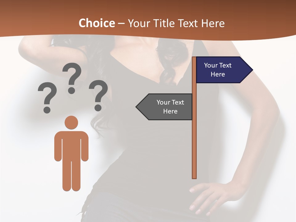Long Posing Studio PowerPoint Template