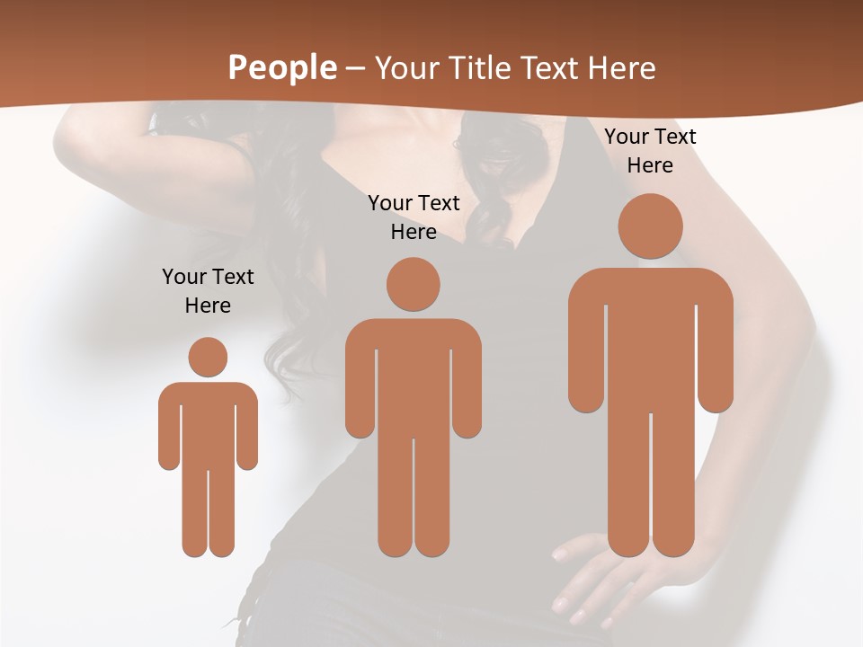 Long Posing Studio PowerPoint Template