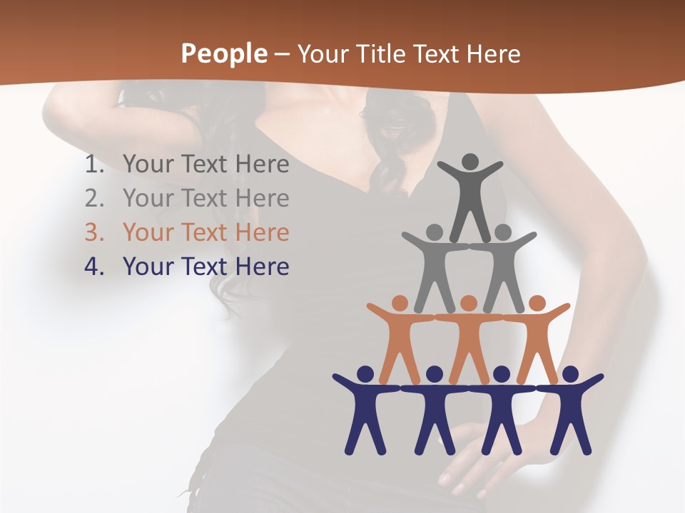 Long Posing Studio PowerPoint Template