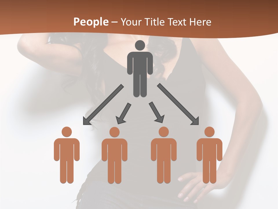 Long Posing Studio PowerPoint Template