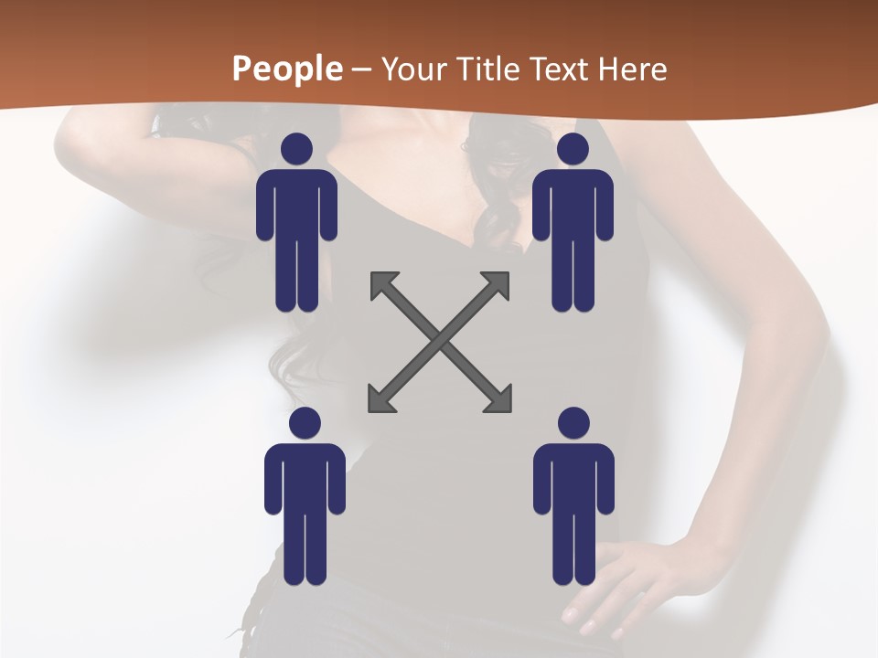 Long Posing Studio PowerPoint Template