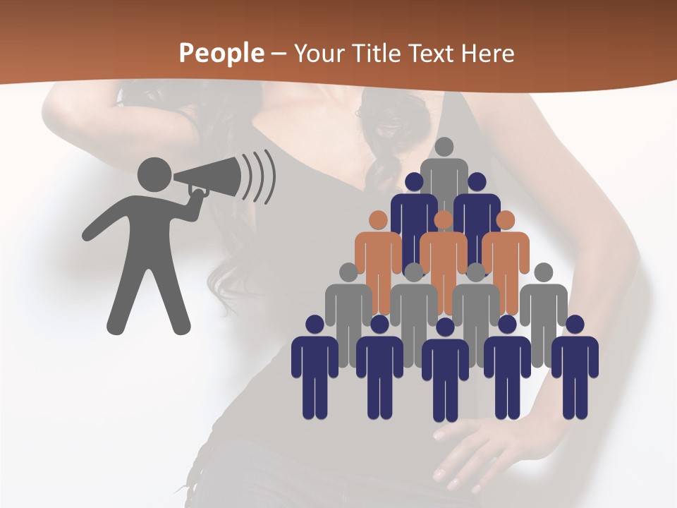 Long Posing Studio PowerPoint Template