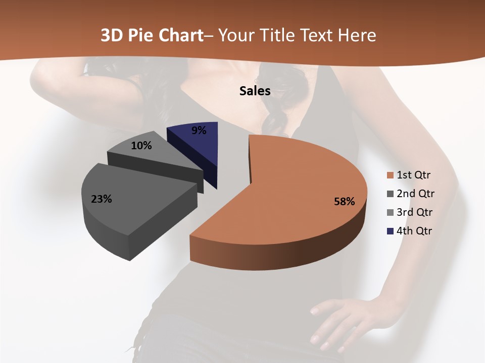 Long Posing Studio PowerPoint Template