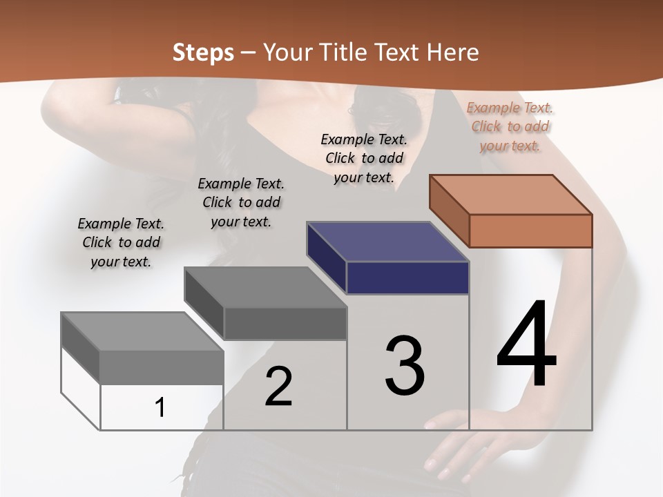 Long Posing Studio PowerPoint Template