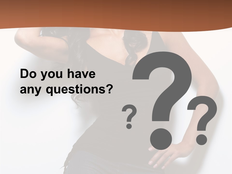 Long Posing Studio PowerPoint Template