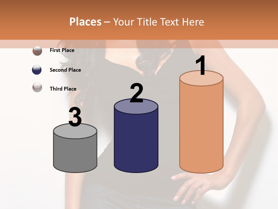 Woman Black Glamour PowerPoint Template