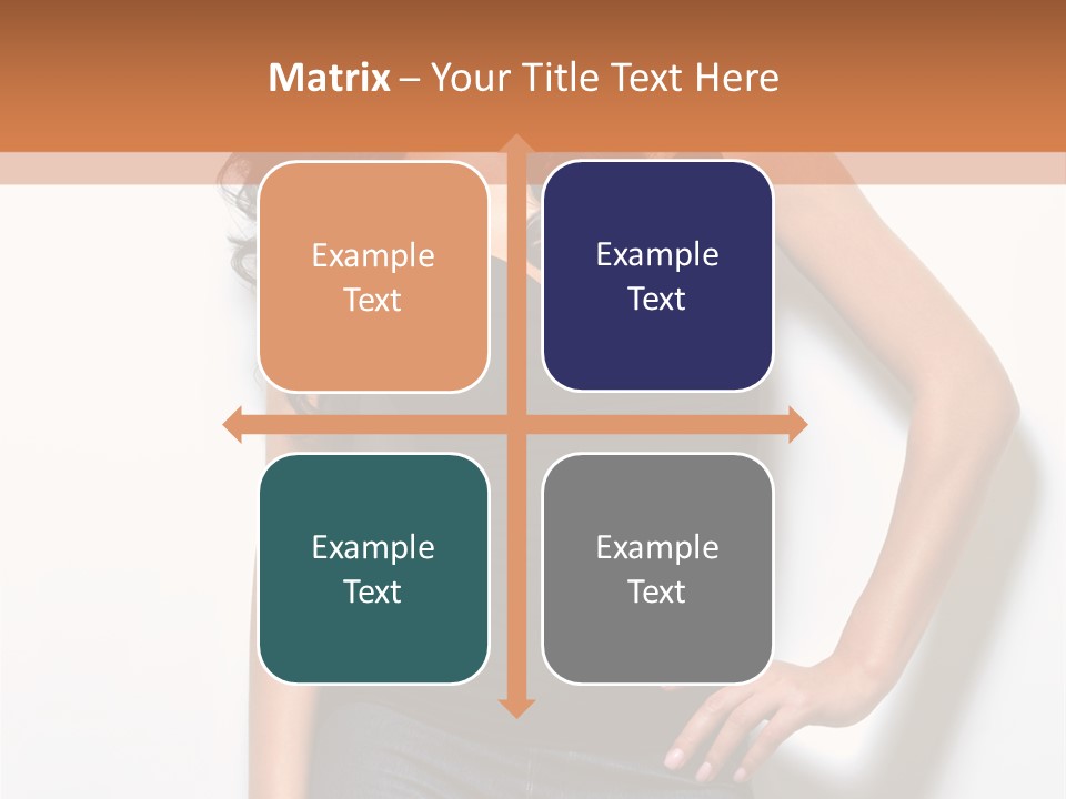 Woman Black Glamour PowerPoint Template