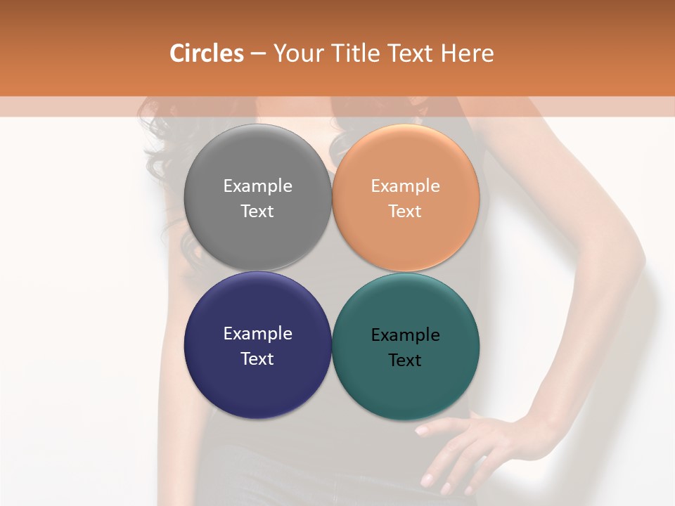 Woman Black Glamour PowerPoint Template