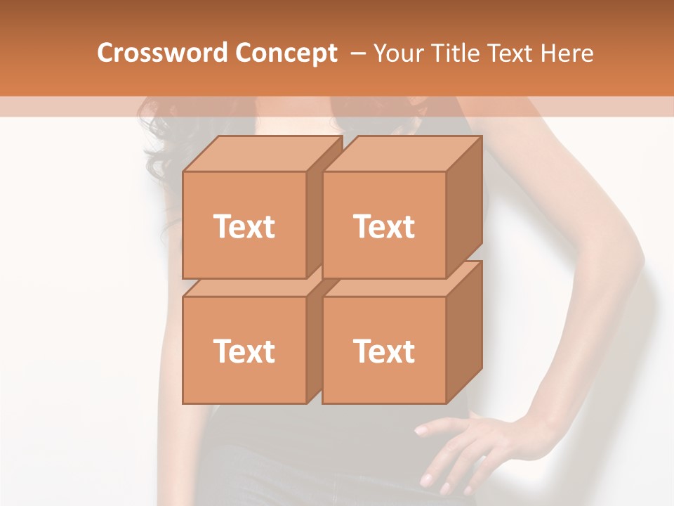 Woman Black Glamour PowerPoint Template