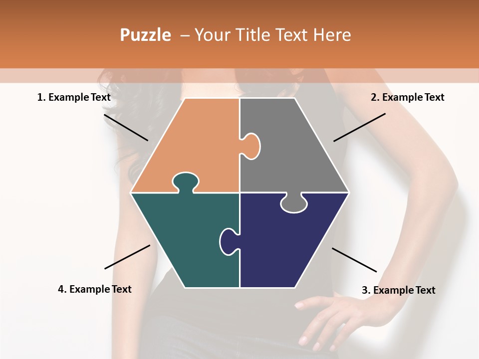 Woman Black Glamour PowerPoint Template