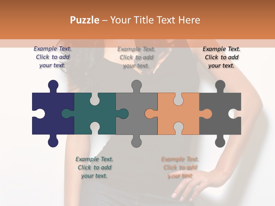 Woman Black Glamour PowerPoint Template