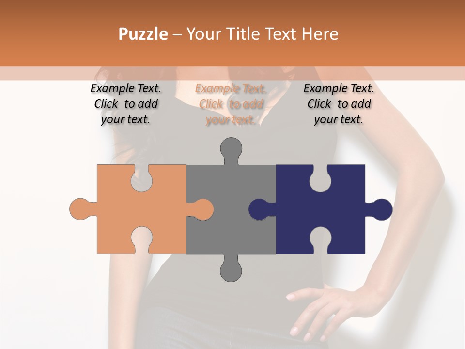 Woman Black Glamour PowerPoint Template