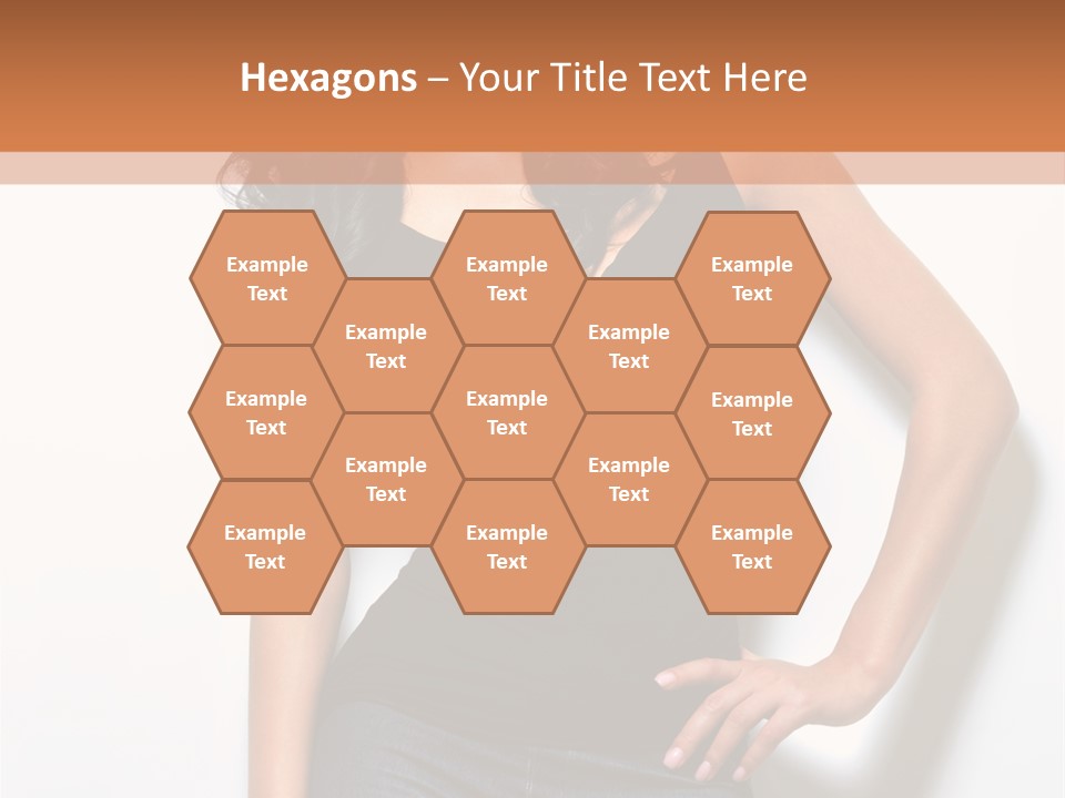 Woman Black Glamour PowerPoint Template