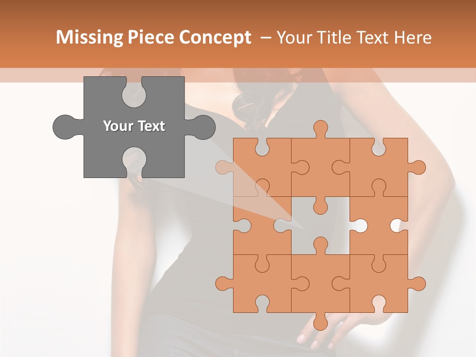 Woman Black Glamour PowerPoint Template