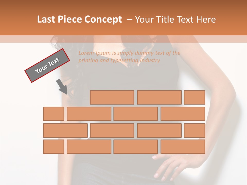 Woman Black Glamour PowerPoint Template