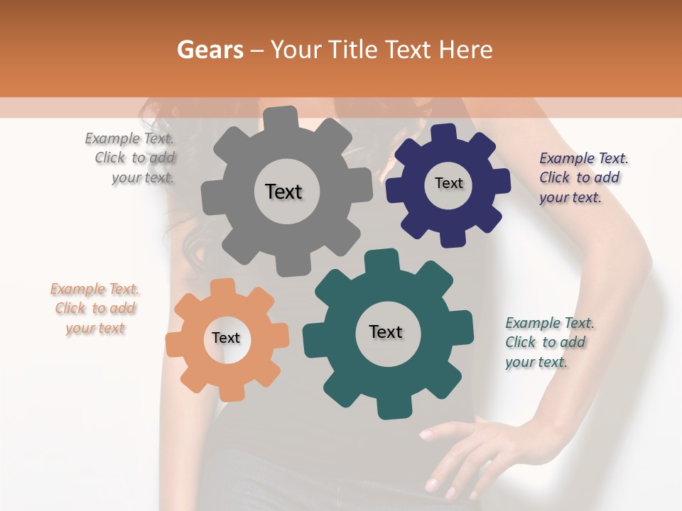 Woman Black Glamour PowerPoint Template