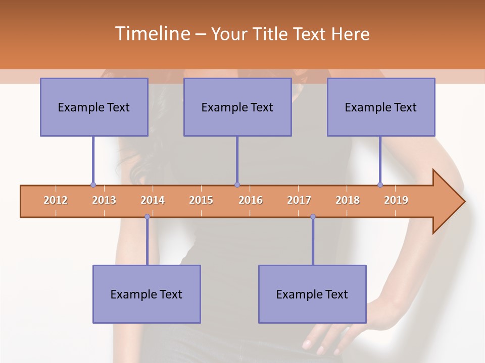 Woman Black Glamour PowerPoint Template