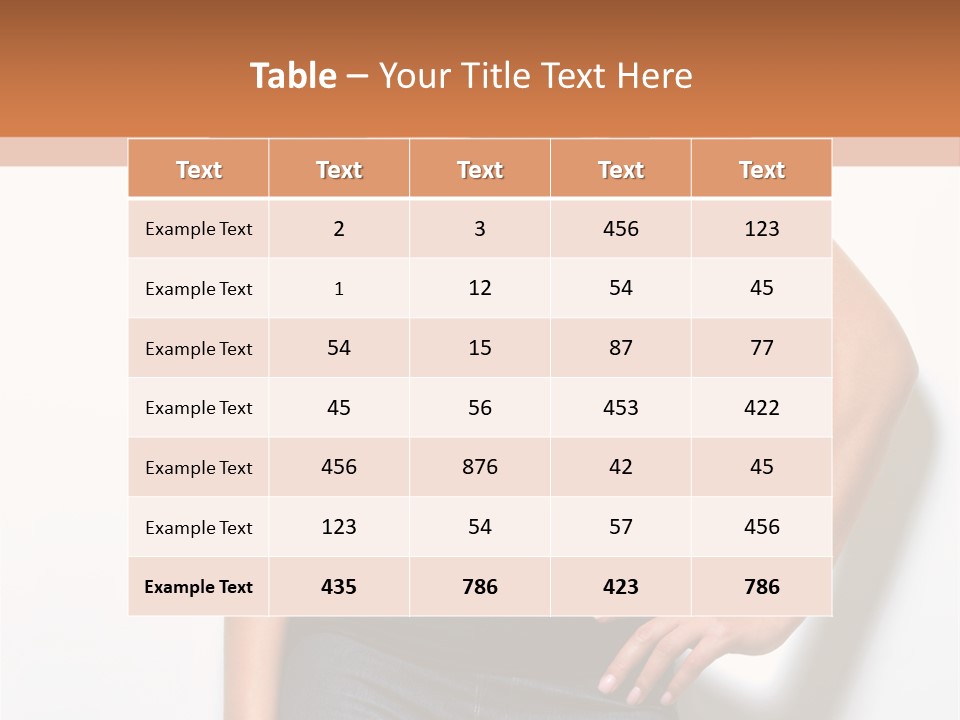 Woman Black Glamour PowerPoint Template