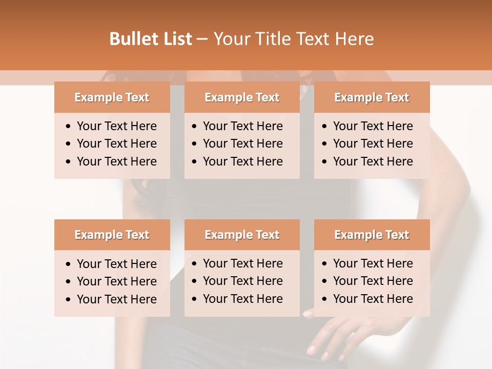 Woman Black Glamour PowerPoint Template