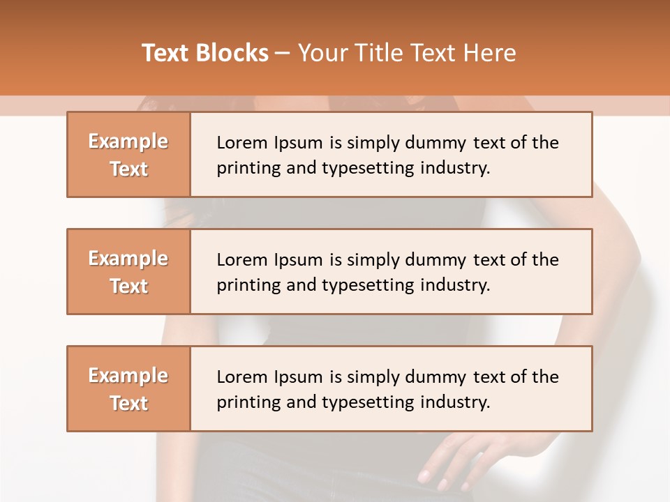 Woman Black Glamour PowerPoint Template