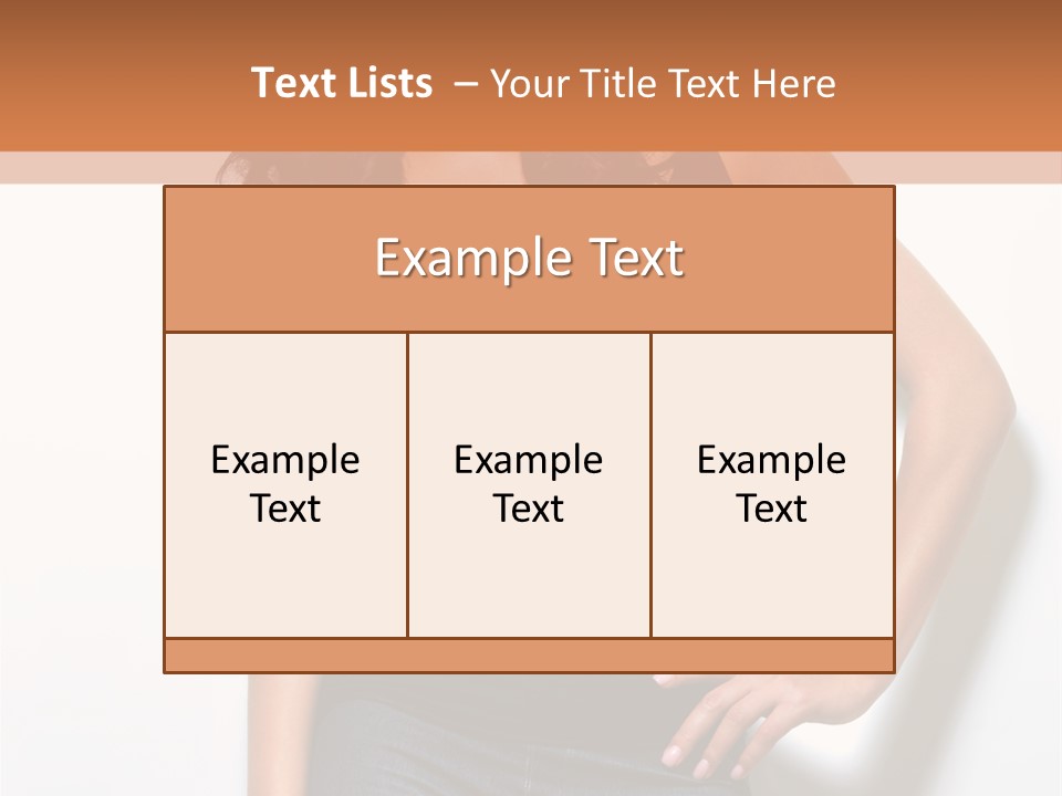 Woman Black Glamour PowerPoint Template