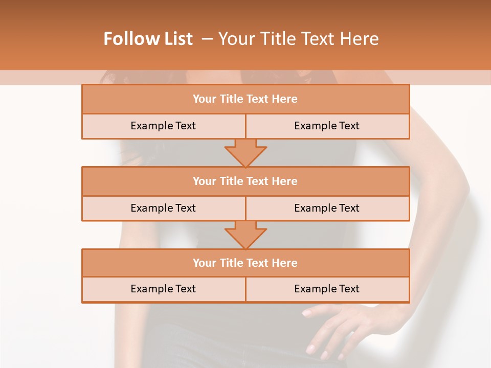 Woman Black Glamour PowerPoint Template