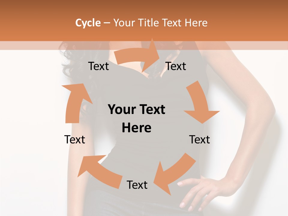 Woman Black Glamour PowerPoint Template