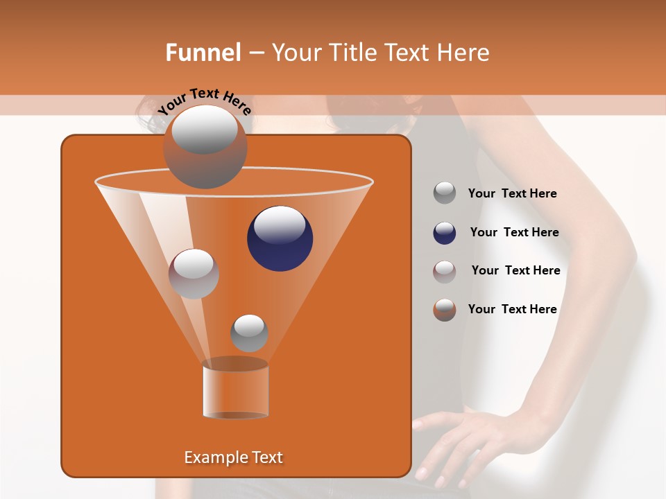 Woman Black Glamour PowerPoint Template