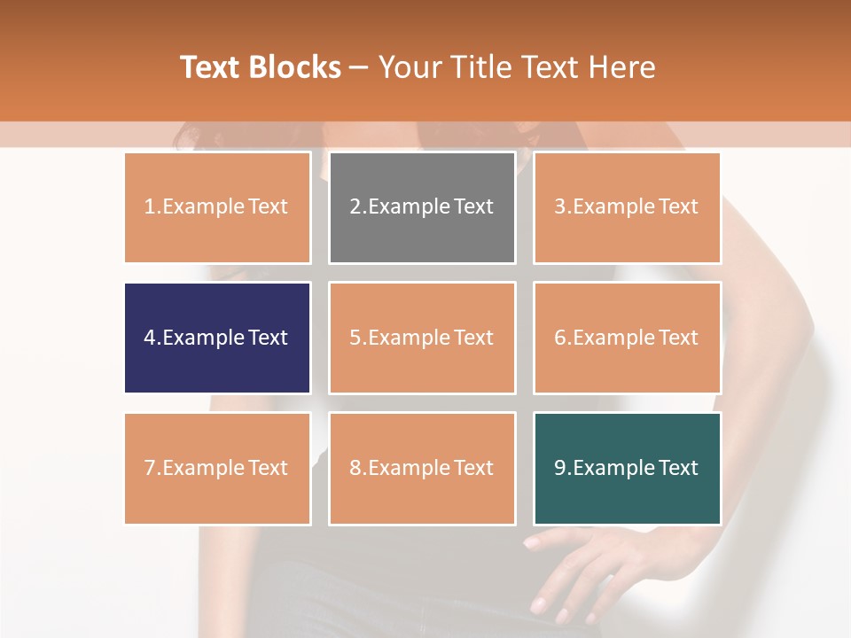 Woman Black Glamour PowerPoint Template