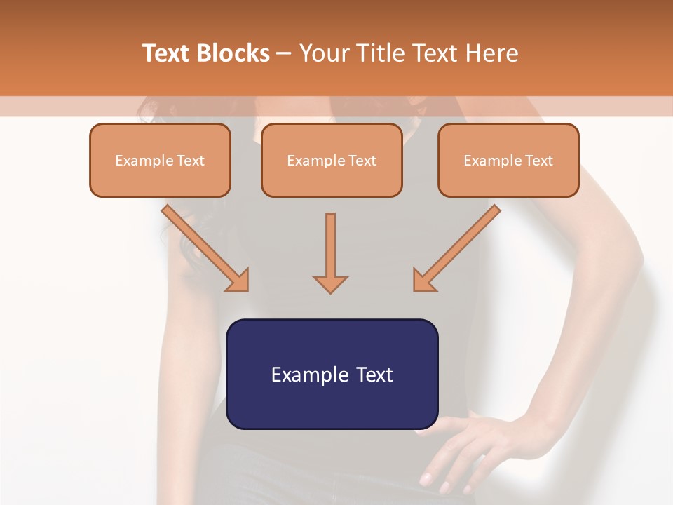 Woman Black Glamour PowerPoint Template