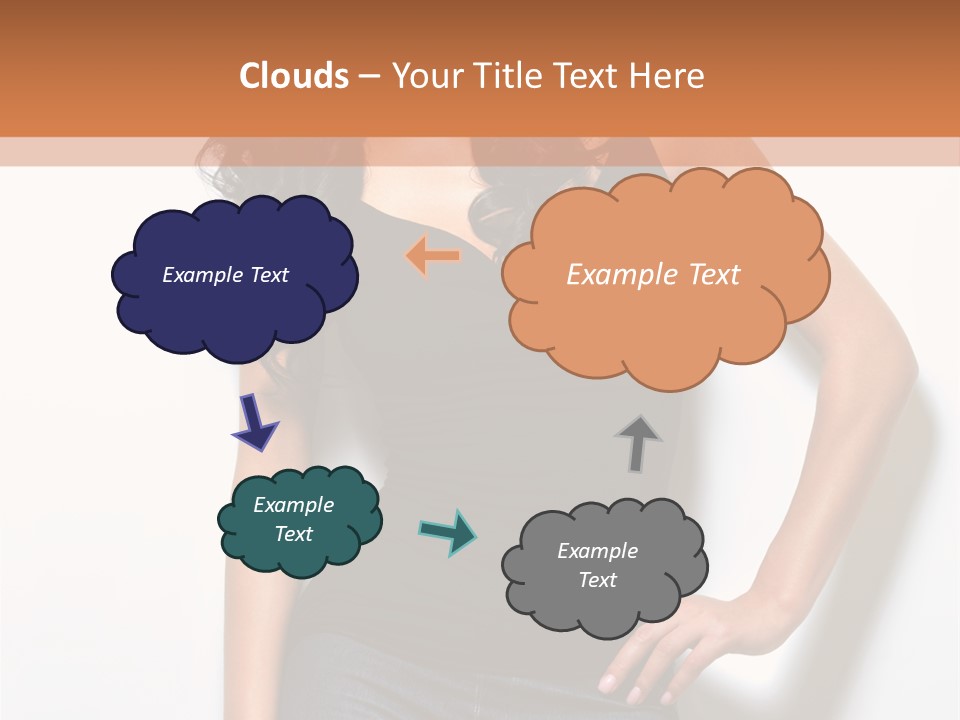 Woman Black Glamour PowerPoint Template