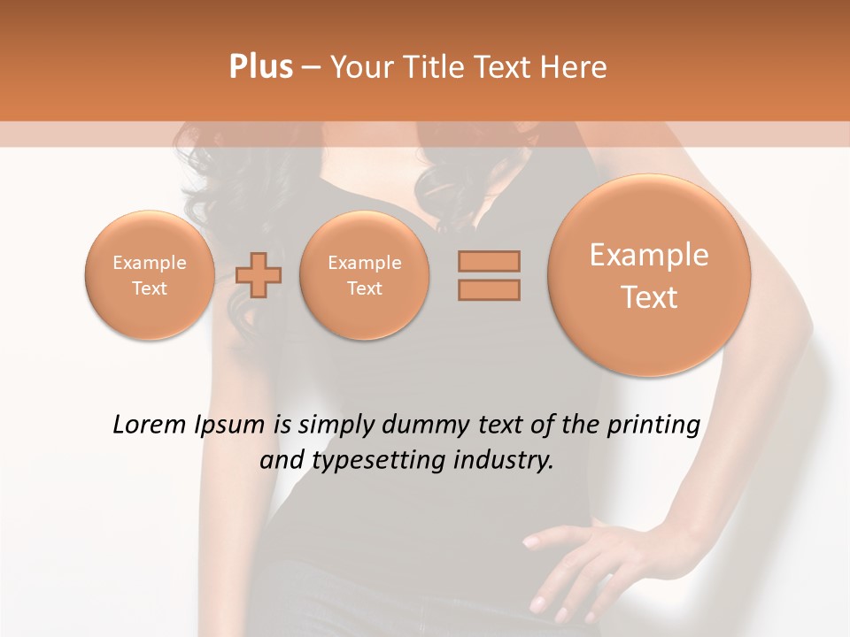 Woman Black Glamour PowerPoint Template