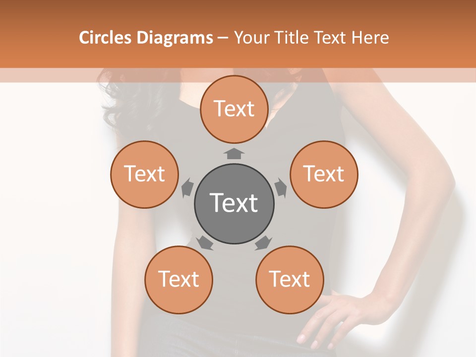 Woman Black Glamour PowerPoint Template