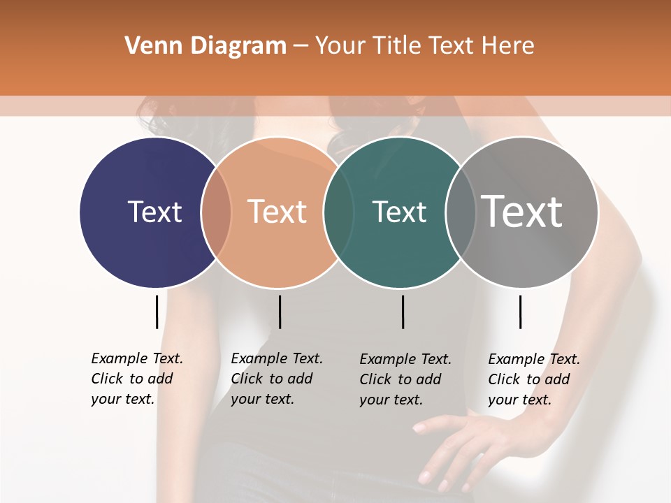 Woman Black Glamour PowerPoint Template