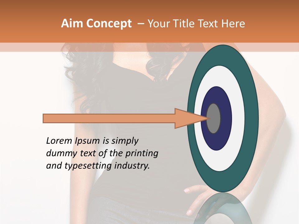 Woman Black Glamour PowerPoint Template