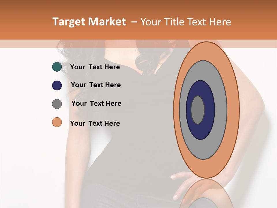 Woman Black Glamour PowerPoint Template